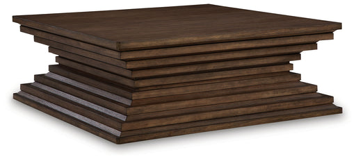 Hannodream - Square Cocktail Table - Warm Brown – Cocktail Tables by Signature Design by Ashley® at Furniture Wholesale Plus , Nashville furniture store