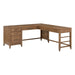 Shaker Lakes - L Shaped Desk Set - Harvest Brown – Corner Desks by Liberty Furniture at Furniture Wholesale Plus , Nashville furniture store