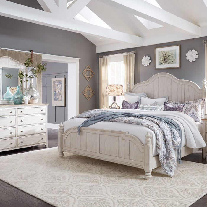 Farmhouse Reimagined - Poster Bed, Dresser & Mirror – 3 Piece Bedroom Sets by Liberty Furniture at Furniture Wholesale Plus , Nashville furniture store
