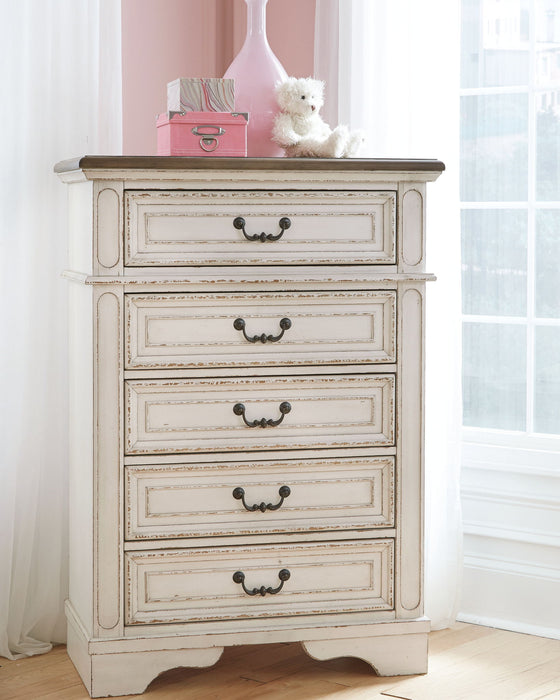 Realyn - Chest - Chipped White – Accent Chests by Signature Design by Ashley® at Furniture Wholesale Plus , Nashville furniture store