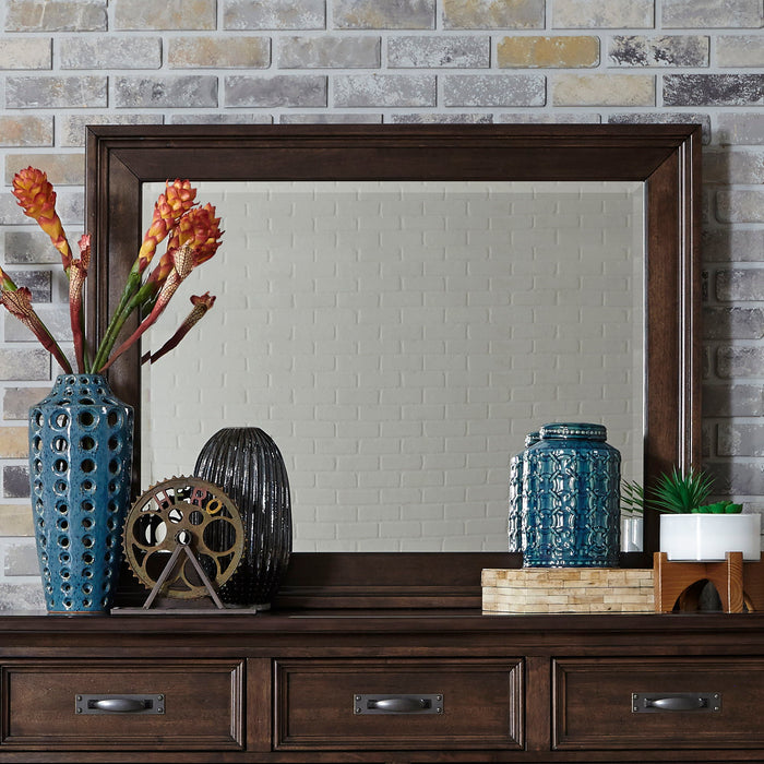 Saddlebrook - Mirror - Dark Brown – Mirrors by Liberty Furniture at Furniture Wholesale Plus , Nashville furniture store