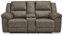 Laresview - Dbl Reclining Loveseat with Console - Fossil – Reclining Loveseats by Signature Design by Ashley® at Furniture Wholesale Plus , Nashville furniture store