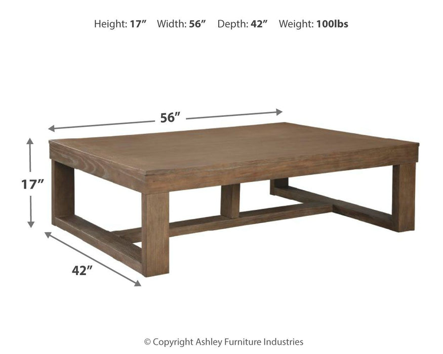Cariton - Rectangular Cocktail Table - Gray – Cocktail Tables by Signature Design by Ashley® at Furniture Wholesale Plus , Nashville furniture store
