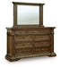 Frantanna - 3 Pc. - Queen Panel Bed, Dresser And Mirror - Brown – 3 Piece Bedroom Sets by Signature Design by Ashley® at Furniture Wholesale Plus , Nashville furniture store