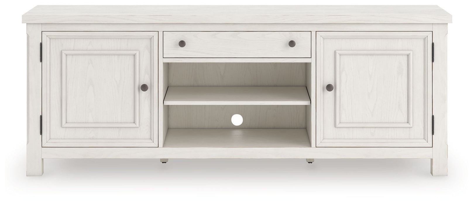 Robbinsdale - Extra Large TV Stand - Antique White – TV Stands by Signature Design by Ashley® at Furniture Wholesale Plus , Nashville furniture store
