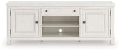 Robbinsdale - Extra Large TV Stand - Antique White – TV Stands by Signature Design by Ashley® at Furniture Wholesale Plus , Nashville furniture store