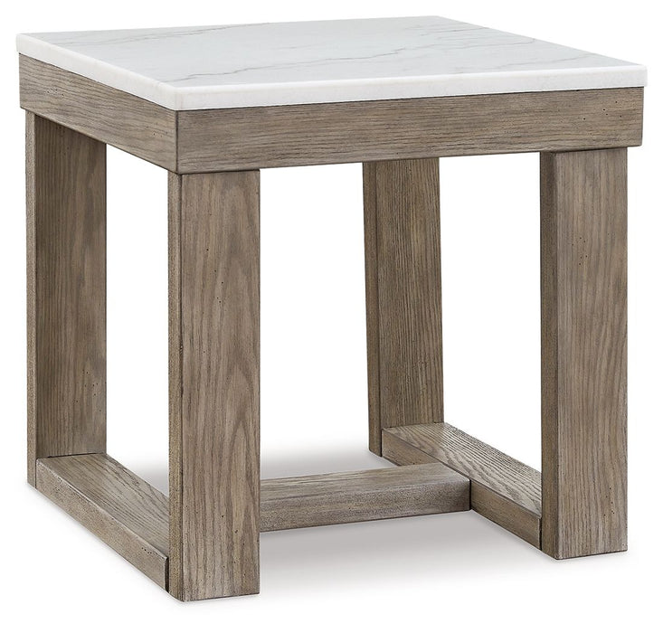 Loyaska - Square End Table - Brown / Ivory – End Tables by Signature Design by Ashley® at Furniture Wholesale Plus , Nashville furniture store