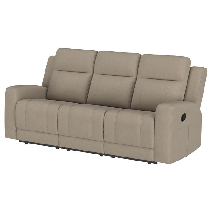 Brentwood - Upholstered Motion Reclining Sofa – Reclining Sofas by Coaster Fine Furniture at Furniture Wholesale Plus , Nashville furniture store