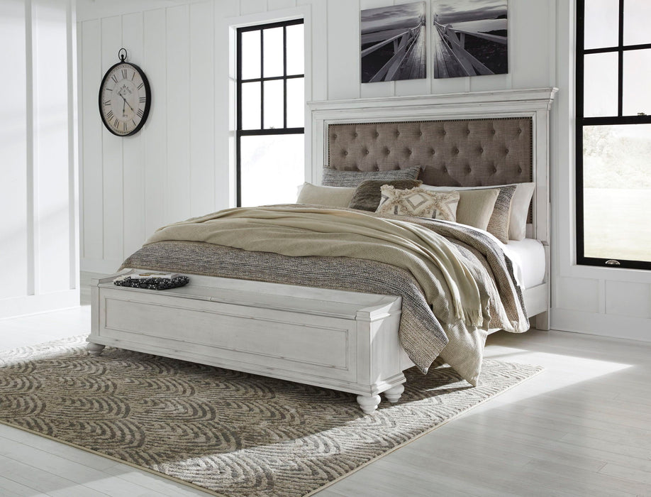 Kanwyn - Upholstered Panel Bed – Upholstered Beds by Benchcraft® at Furniture Wholesale Plus , Nashville furniture store