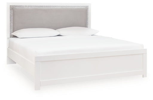 Maeling - King Upholstered Panel Bed - White – Upholstered Beds by Signature Design by Ashley® at Furniture Wholesale Plus , Nashville furniture store
