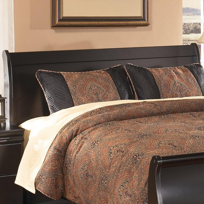 Huey Vineyard - Queen Sleigh Headboard - Black – Sleigh Headboards by Signature Design by Ashley® at Furniture Wholesale Plus , Nashville furniture store
