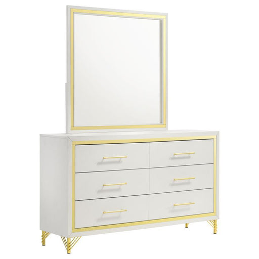Lucia - 6-Drawer Dresser – Dressers by Coaster Fine Furniture at Furniture Wholesale Plus , Nashville furniture store