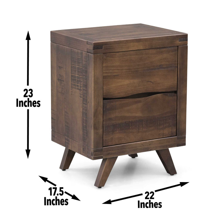 Pasco - Nightstand With Glides - Dark Brown – Accent Nightstands by Steve Silver Furniture at Furniture Wholesale Plus , Nashville furniture store
