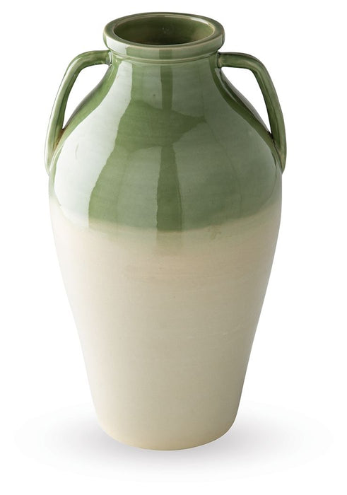 Andorbury - Vase - Green / Beige – Vases & Jars by Signature Design by Ashley® at Furniture Wholesale Plus , Nashville furniture store