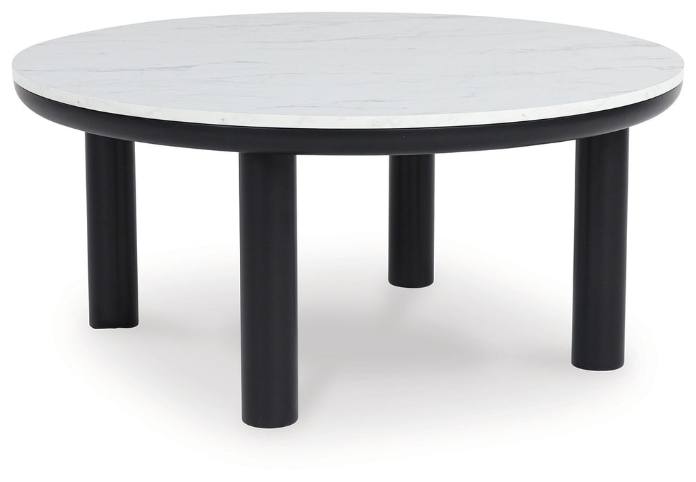 Xandrum - Occasional Table Set (Set of 3) - Black / White – Table Sets by Signature Design by Ashley® at Furniture Wholesale Plus , Nashville furniture store