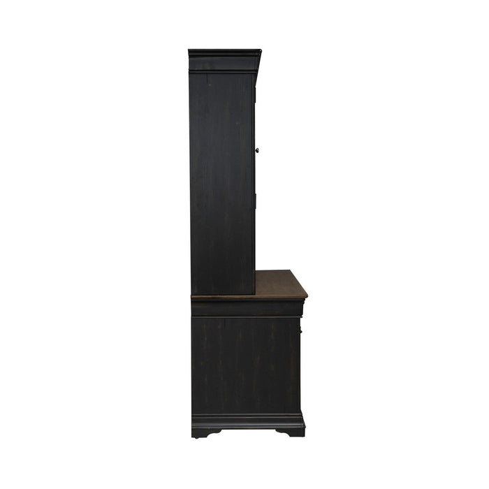 Meritage - Credenza & Hutch - Aged Charcoal – Credenzas & Hutches by Liberty Furniture at Furniture Wholesale Plus , Nashville furniture store