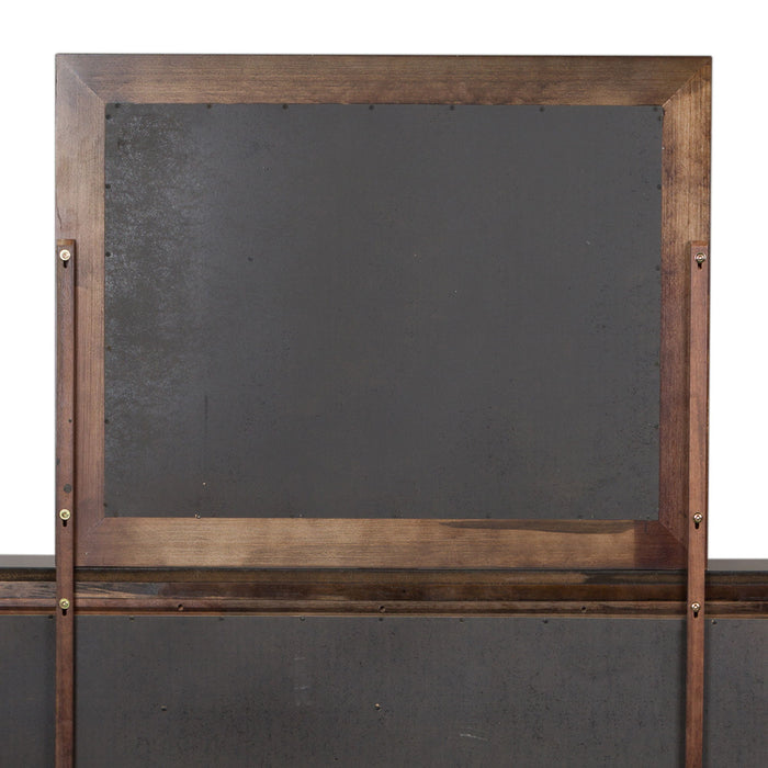 Saddlebrook - Mirror - Dark Brown – Mirrors by Liberty Furniture at Furniture Wholesale Plus , Nashville furniture store
