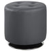 Bowman Round Upholstered Ottoman Grey - Premium Ottoman from Coaster Z2 Standard - Just $86! Shop now at Furniture Wholesale Plus  We are the best furniture store in Nashville, Hendersonville, Goodlettsville, Madison, Antioch, Mount Juliet, Lebanon, Gallatin, Springfield, Murfreesboro, Franklin, Brentwood