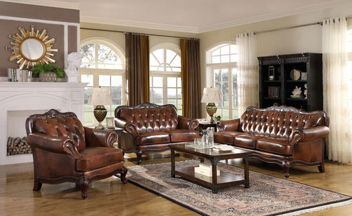 Victoria Upholstered Tufted Living Room Set Brown - Premium Living Room Set from Coaster Z2 Standard - Just $5938! Shop now at Furniture Wholesale Plus  We are the best furniture store in Nashville, Hendersonville, Goodlettsville, Madison, Antioch, Mount Juliet, Lebanon, Gallatin, Springfield, Murfreesboro, Franklin, Brentwood