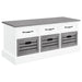 Alma 3-drawer Storage Bench White and Weathered Grey - Premium Bench from Coaster Z2 Standard - Just $250! Shop now at Furniture Wholesale Plus  We are the best furniture store in Nashville, Hendersonville, Goodlettsville, Madison, Antioch, Mount Juliet, Lebanon, Gallatin, Springfield, Murfreesboro, Franklin, Brentwood