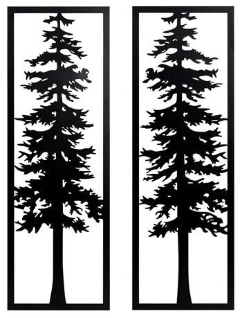Bondwell - Indoor/Outdoor Wall Decor Set (Set of 2) - Black – Wall Decor by Signature Design by Ashley® at Furniture Wholesale Plus , Nashville furniture store