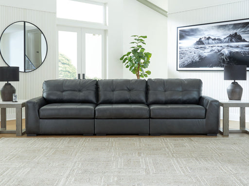 Brindley Pier - 3-Piece Sectional Sofa - Fog – Stationary Sectionals by Signature Design by Ashley® at Furniture Wholesale Plus , Nashville furniture store