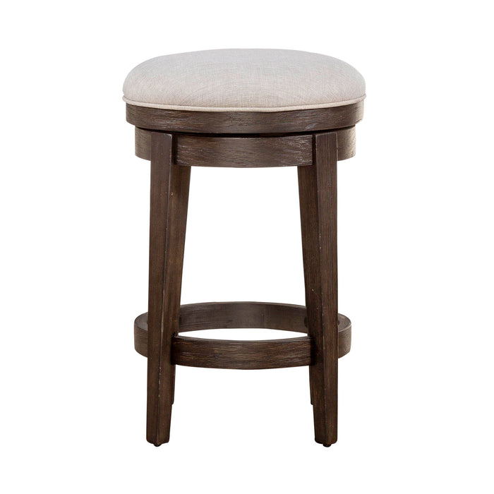 Mill Creek - Console Swivel Stool - Peppercorn – Counter Height (24"-27") by Liberty Furniture at Furniture Wholesale Plus , Nashville furniture store