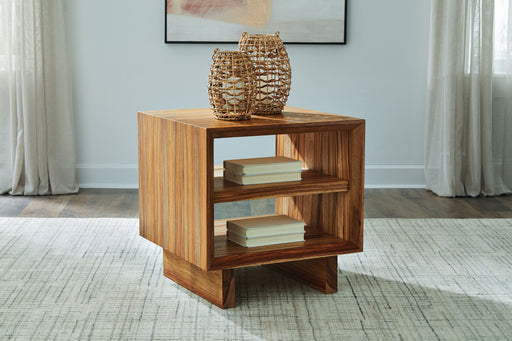 Dressonni - Square End Table - Brown – End Tables by Signature Design by Ashley® at Furniture Wholesale Plus , Nashville furniture store