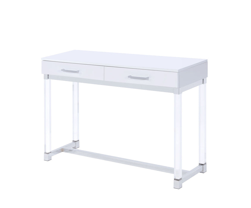 Everett - Desk - White – Writing Desks by Steve Silver Furniture at Furniture Wholesale Plus , Nashville furniture store