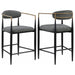Tina - Metal Counter Height Bar Stool With Upholstered Back And Seat (Set of 2) - Premium Stool Sets from Coaster Fine Furniture - Just $419! Shop now at Furniture Wholesale Plus  We are the best furniture store in Nashville, Hendersonville, Goodlettsville, Madison, Antioch, Mount Juliet, Lebanon, Gallatin, Springfield, Murfreesboro, Franklin, Brentwood