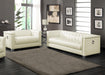 Chaviano 2-piece Upholstered Tufted Sofa Set Pearl White - Premium Living Room Set from Coaster Z2 Standard - Just $1898! Shop now at Furniture Wholesale Plus  We are the best furniture store in Nashville, Hendersonville, Goodlettsville, Madison, Antioch, Mount Juliet, Lebanon, Gallatin, Springfield, Murfreesboro, Franklin, Brentwood