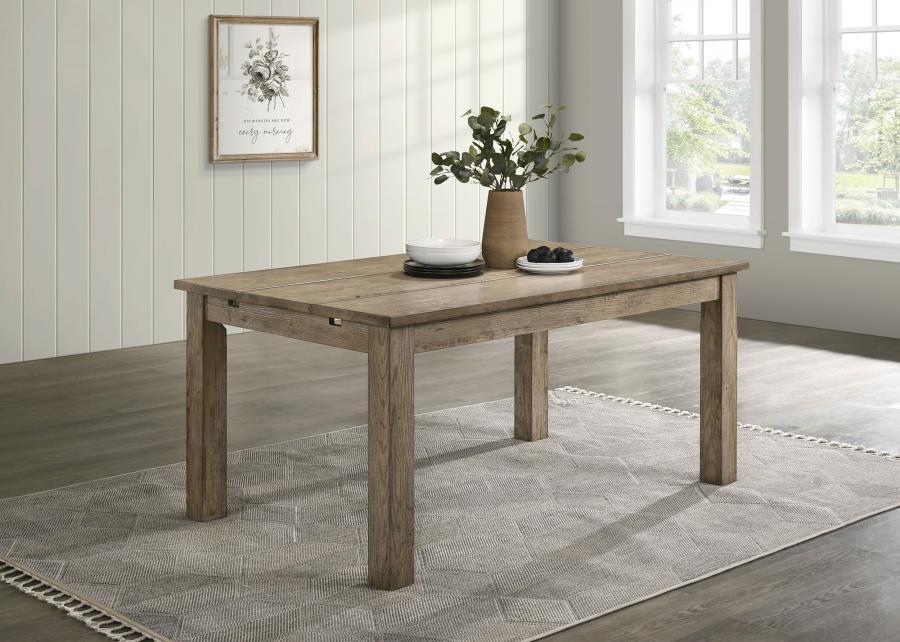 Cardova - 87" Solid Wood Extension Dining Table - Vineyard Oak – Dining Tables with Extensions by Coaster Fine Furniture at Furniture Wholesale Plus , Nashville furniture store