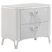 Cassia - 2-Drawer Nightstand Bedside Table - White High Gloss – Accent Nightstands by Coaster Fine Furniture at Furniture Wholesale Plus , Nashville furniture store