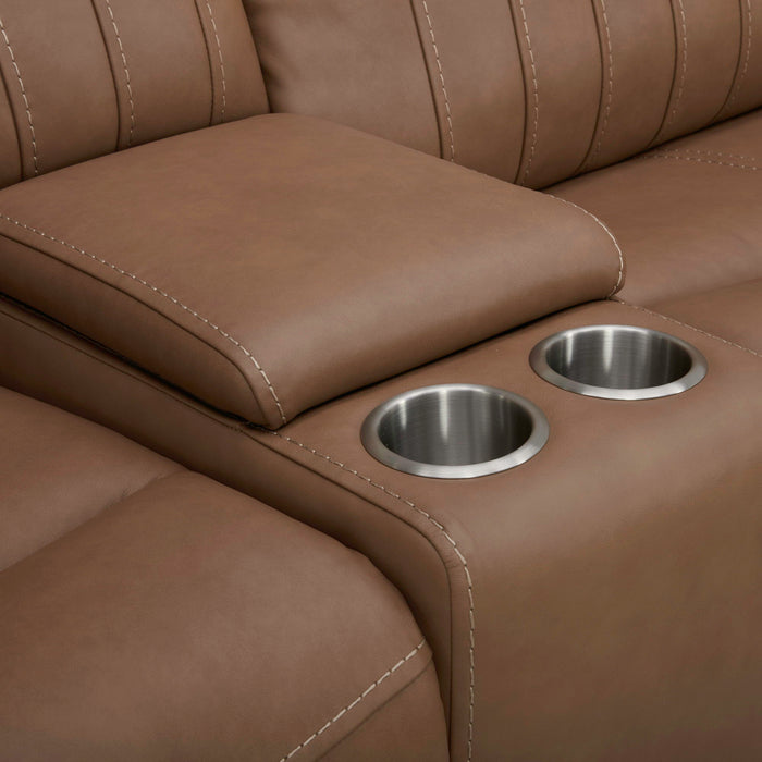 Bennett - Loveseat With Console P2 & ZG - Butternut – Reclining Loveseats by Liberty Furniture at Furniture Wholesale Plus , Nashville furniture store