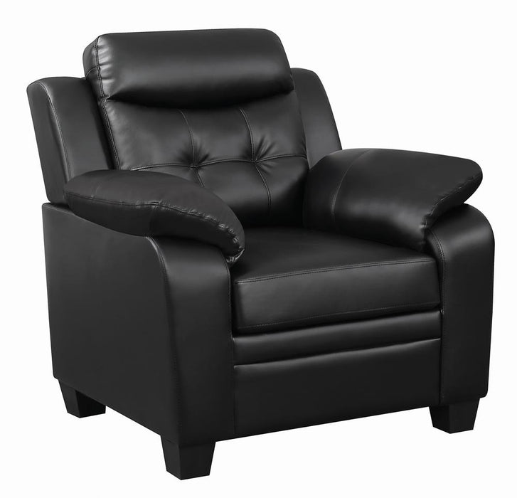 Finley Tufted Upholstered Chair Black - Premium Chair from Coaster Z2 Standard - Just $360! Shop now at Furniture Wholesale Plus  We are the best furniture store in Nashville, Hendersonville, Goodlettsville, Madison, Antioch, Mount Juliet, Lebanon, Gallatin, Springfield, Murfreesboro, Franklin, Brentwood