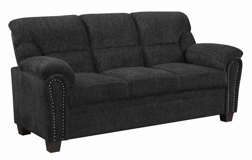 Clementine Upholstered Sofa with Nailhead Trim Grey - Premium Sofa from Coaster Z2 Standard - Just $658! Shop now at Furniture Wholesale Plus  We are the best furniture store in Nashville, Hendersonville, Goodlettsville, Madison, Antioch, Mount Juliet, Lebanon, Gallatin, Springfield, Murfreesboro, Franklin, Brentwood