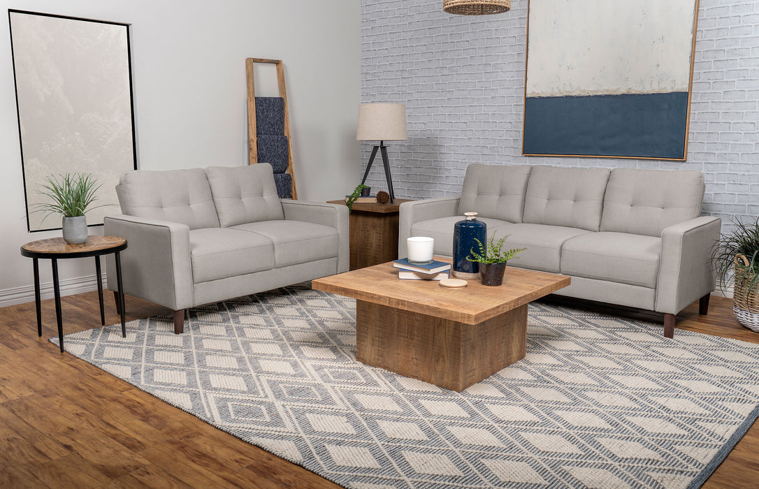 Bowen Upholstered Track Arms Tufted Sofa Set - Premium Living Room Set from Coaster Z2 Standard - Just $750! Shop now at Furniture Wholesale Plus  We are the best furniture store in Nashville, Hendersonville, Goodlettsville, Madison, Antioch, Mount Juliet, Lebanon, Gallatin, Springfield, Murfreesboro, Franklin, Brentwood