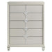 Olivia - 5-Drawer Bedroom Chest Of Drawers - Pearl White – Accent Chests by Coaster Fine Furniture at Furniture Wholesale Plus , Nashville furniture store