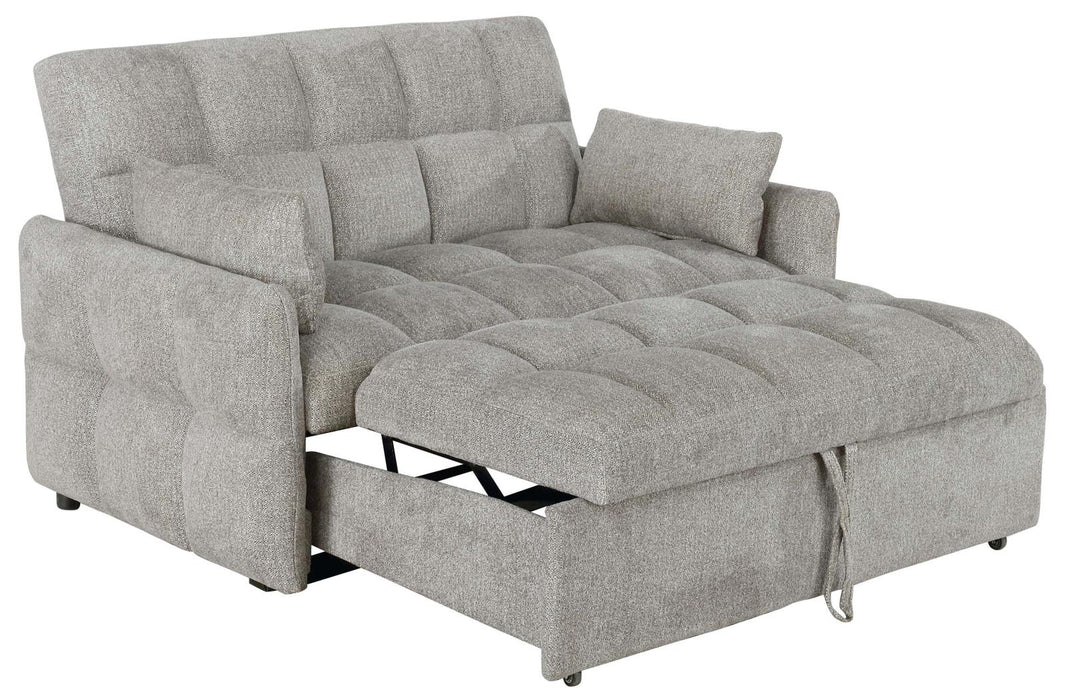 Cotswold Tufted Cushion Sleeper Sofa Bed Light Grey - Premium Sleeper from Coaster Z2 Standard - Just $678! Shop now at Furniture Wholesale Plus  We are the best furniture store in Nashville, Hendersonville, Goodlettsville, Madison, Antioch, Mount Juliet, Lebanon, Gallatin, Springfield, Murfreesboro, Franklin, Brentwood