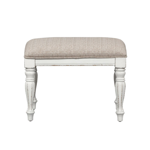 Magnolia Manor - Accent Bench - Antique White – Upholstered Benches by Liberty Furniture at Furniture Wholesale Plus , Nashville furniture store
