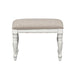 Magnolia Manor - Accent Bench - Antique White – Upholstered Benches by Liberty Furniture at Furniture Wholesale Plus , Nashville furniture store