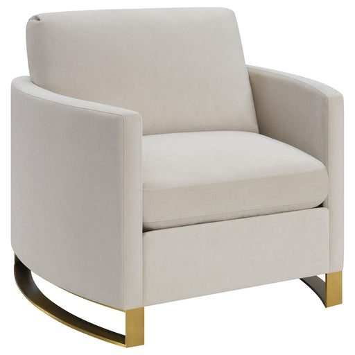 Corliss Upholstered Arched Arms Chair Beige - Premium Chair from Coaster Z2 Standard - Just $800! Shop now at Furniture Wholesale Plus  We are the best furniture store in Nashville, Hendersonville, Goodlettsville, Madison, Antioch, Mount Juliet, Lebanon, Gallatin, Springfield, Murfreesboro, Franklin, Brentwood