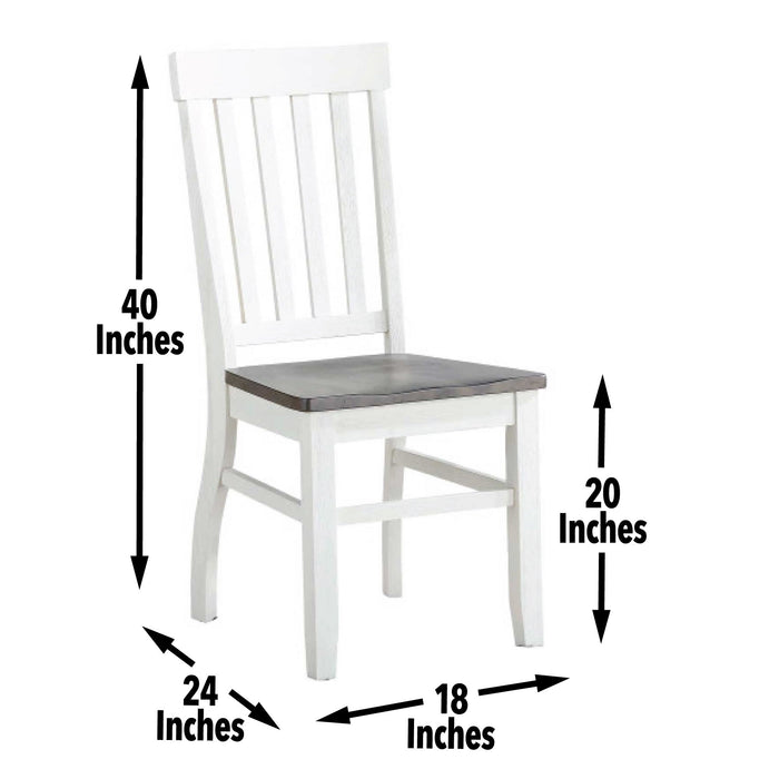 Caylie - Side Chair (Set of 2) - White – Chair Sets by Steve Silver Furniture at Furniture Wholesale Plus , Nashville furniture store