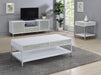 Mirage - Side Table - White – End Tables by Steve Silver Furniture at Furniture Wholesale Plus , Nashville furniture store