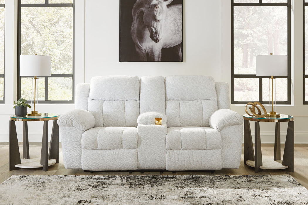 Frohn - Dbl Reclining Loveseat With Console – Reclining Loveseats by Signature Design by Ashley® at Furniture Wholesale Plus , Nashville furniture store