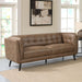 Thatcher Upholstered Button Tufted Sofa Brown - Premium Sofa from Coaster Z2 Standard - Just $818! Shop now at Furniture Wholesale Plus  We are the best furniture store in Nashville, Hendersonville, Goodlettsville, Madison, Antioch, Mount Juliet, Lebanon, Gallatin, Springfield, Murfreesboro, Franklin, Brentwood