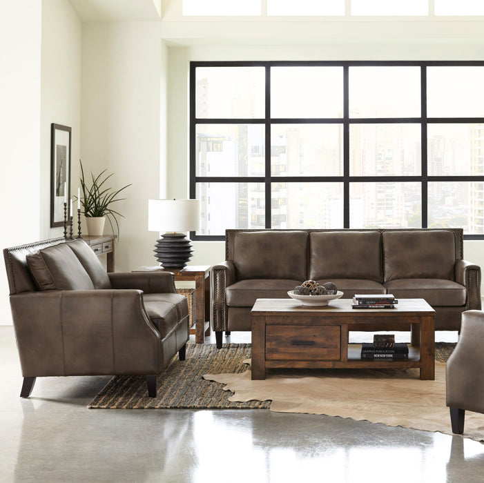 Leaton 2-piece Recessed Arms Living Room Set Brown Sugar - Premium Living Room Set from Coaster Z2 Standard - Just $2998! Shop now at Furniture Wholesale Plus  We are the best furniture store in Nashville, Hendersonville, Goodlettsville, Madison, Antioch, Mount Juliet, Lebanon, Gallatin, Springfield, Murfreesboro, Franklin, Brentwood