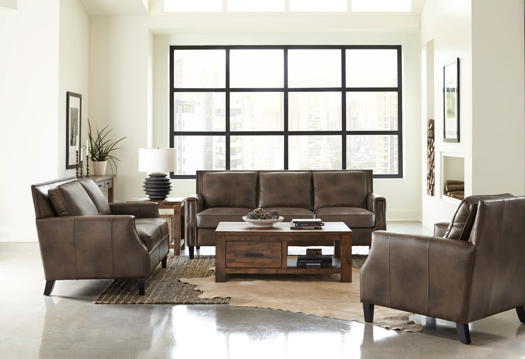 Leaton 3-piece Recessed Arms Living Room Set Brown Sugar - Premium Living Room Set from Coaster Z2 Standard - Just $3958! Shop now at Furniture Wholesale Plus  We are the best furniture store in Nashville, Hendersonville, Goodlettsville, Madison, Antioch, Mount Juliet, Lebanon, Gallatin, Springfield, Murfreesboro, Franklin, Brentwood