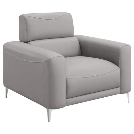 Glenmark Track Arm Upholstered Chair Taupe - Premium Chair from Coaster Z2 Standard - Just $400! Shop now at Furniture Wholesale Plus  We are the best furniture store in Nashville, Hendersonville, Goodlettsville, Madison, Antioch, Mount Juliet, Lebanon, Gallatin, Springfield, Murfreesboro, Franklin, Brentwood