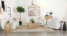 Isabella Upholstered Tight Back Living Room Set White - Premium Living Room Set from Coaster Z2 Standard - Just $2178! Shop now at Furniture Wholesale Plus  We are the best furniture store in Nashville, Hendersonville, Goodlettsville, Madison, Antioch, Mount Juliet, Lebanon, Gallatin, Springfield, Murfreesboro, Franklin, Brentwood